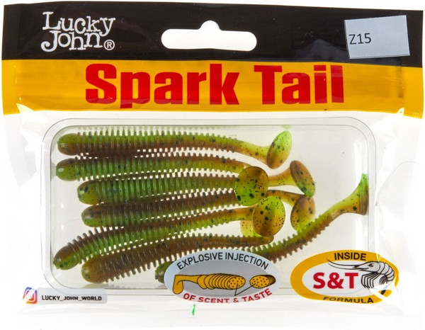 Изображение товара Мягкая приманка Lucky John Pro Series Spark Tail 3.0in / 140167-Z15 (7шт)