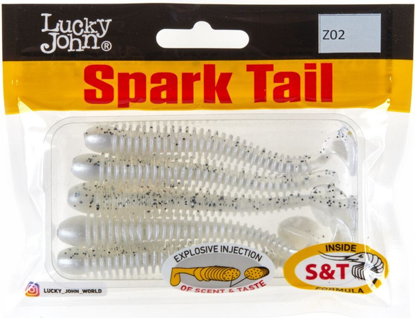 Изображение товара Мягкая приманка Lucky John Pro Series Spark Tail 4.0in / 140168-Z02 (5шт)