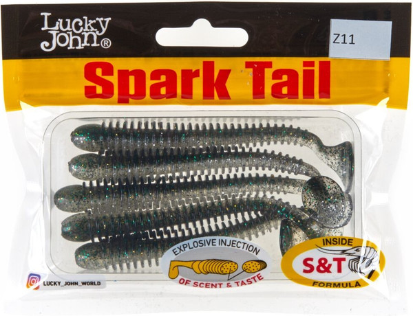 Изображение товара Мягкая приманка Lucky John Pro Series Spark Tail 4.0in / 140168-Z11 (5шт)