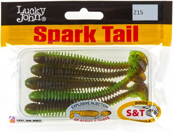 Изображение товара Мягкая приманка Lucky John Pro Series Spark Tail 4.0in / 140168-Z15 (5шт)