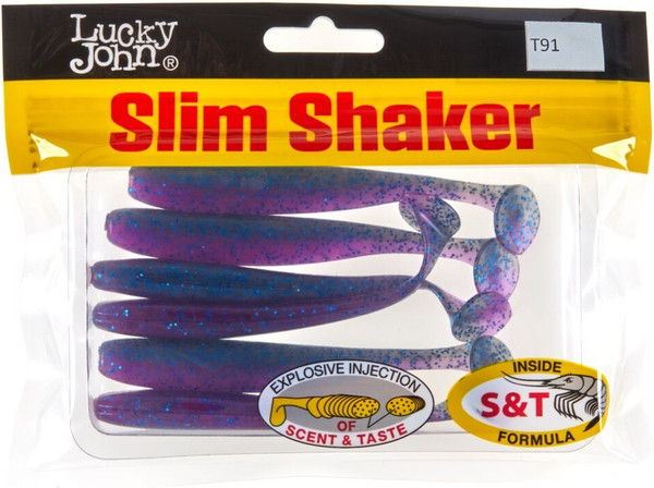 Изображение товара Мягкая приманка Lucky John Pro Series Slim Shaker 4in / 140183-T91 (6шт)