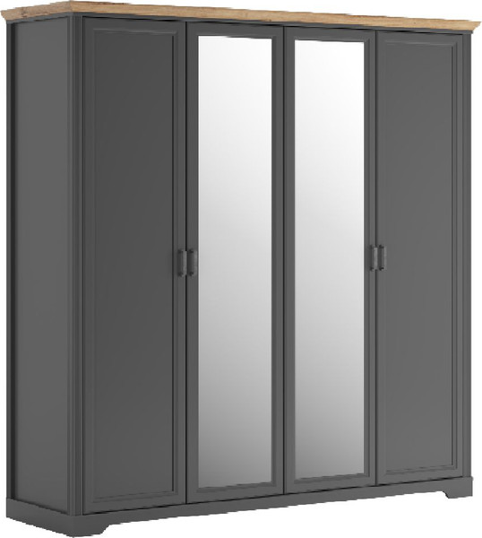 Изображение товара Шкаф Black Red White Jasmin SZF4D (графит/дуб артизан)