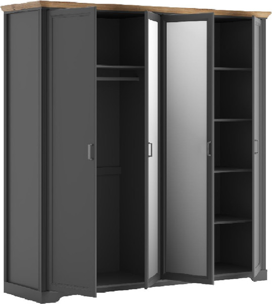 Изображение товара Шкаф Black Red White Jasmin SZF4D (графит/дуб артизан)