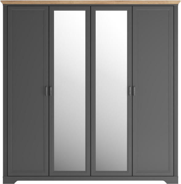 Изображение товара Шкаф Black Red White Jasmin SZF4D (графит/дуб артизан)