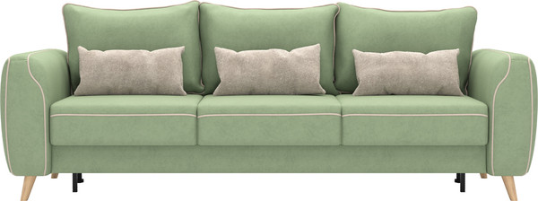 Изображение товара Диван Олмеко Лона 3-х местный (олива/крем)