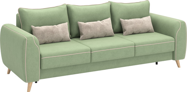 Изображение товара Диван Олмеко Лона 3-х местный (олива/крем)