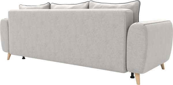 Изображение товара Диван Олмеко Лона 3-х местный (сильвер/уголь)