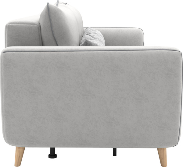 Изображение товара Диван Олмеко Лона 3-х местный (сильвер/уголь)