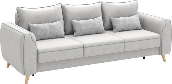 Изображение товара Диван Олмеко Лона 3-х местный (сильвер/уголь)