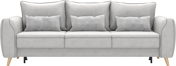 Изображение товара Диван Олмеко Лона 3-х местный (сильвер/уголь)