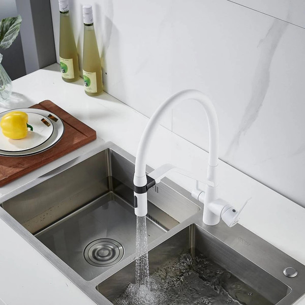 Изображение товара Смеситель Shevanik S278C (белый)