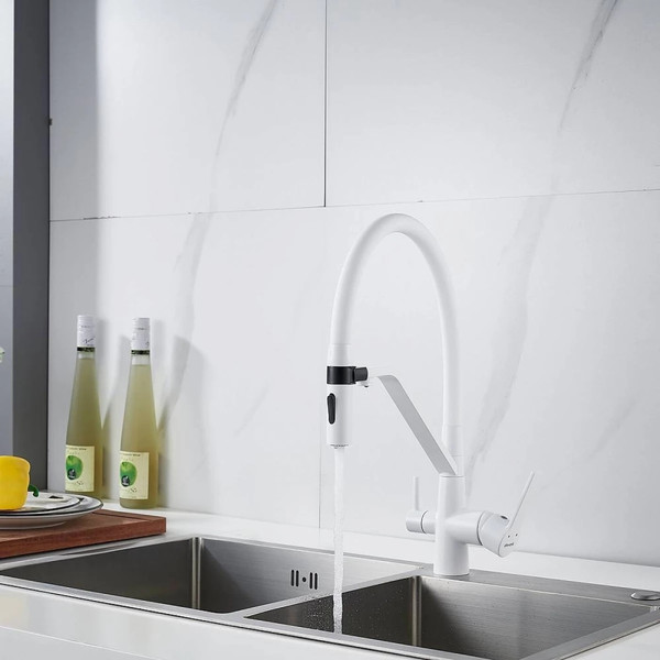 Изображение товара Смеситель Shevanik S278C (белый)