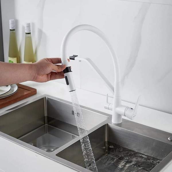 Изображение товара Смеситель Shevanik S278C (белый)