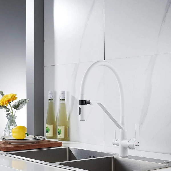 Изображение товара Смеситель Shevanik S278C (белый)