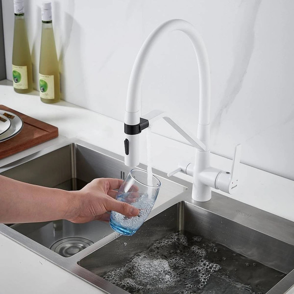 Изображение товара Смеситель Shevanik S278C (белый)