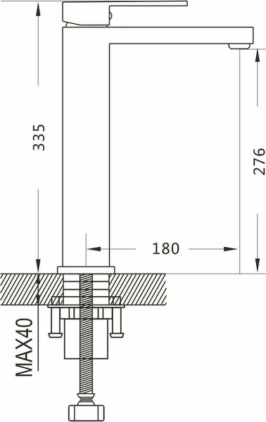 Изображение товара Смеситель Shevanik S7011H (черный)