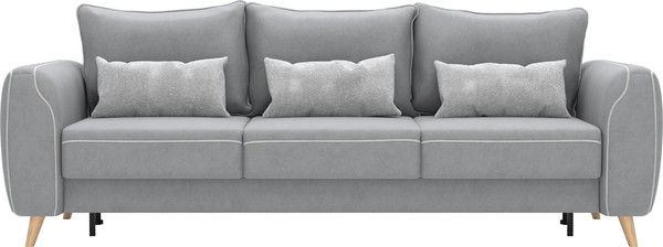 Изображение товара Диван Олмеко Лона 3-х местный (уголь/сильвер)
