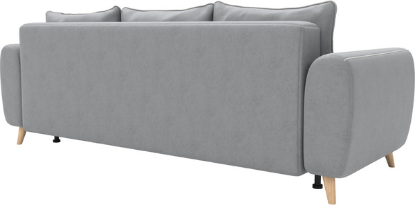 Изображение товара Диван Олмеко Лона 3-х местный (уголь/сильвер)