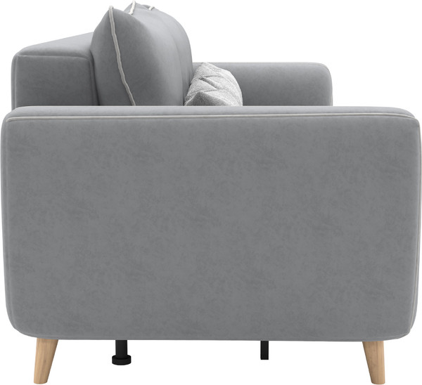 Изображение товара Диван Олмеко Лона 3-х местный (уголь/сильвер)