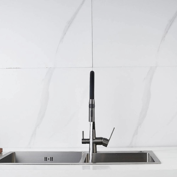 Изображение товара Смеситель Shevanik S278T (оружейная сталь)