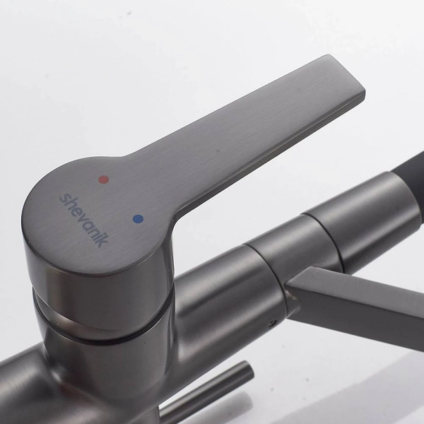 Изображение товара Смеситель Shevanik S278T (оружейная сталь)