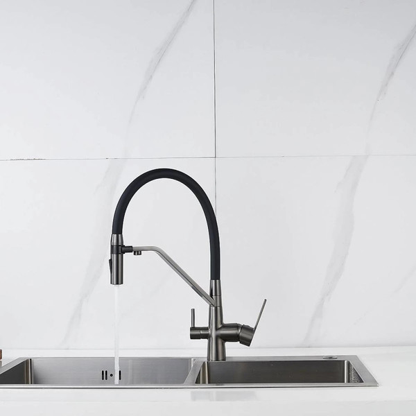 Изображение товара Смеситель Shevanik S278T (оружейная сталь)