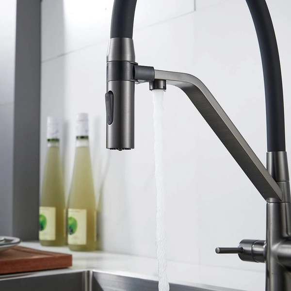 Изображение товара Смеситель Shevanik S278T (оружейная сталь)