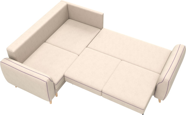 Изображение товара Диван угловой Олмеко Лона (крем/тоуп)
