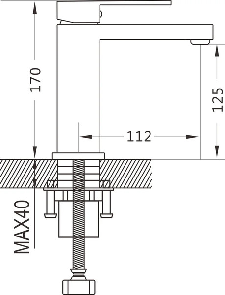 Изображение товара Смеситель Shevanik S7001L (сатин)