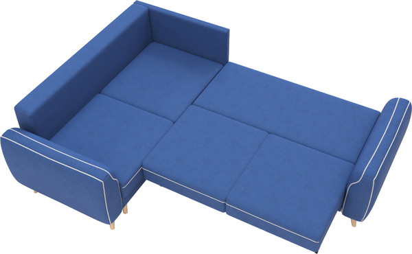 Изображение товара Диван угловой Олмеко Лона (нэви/сильвер)