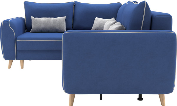 Изображение товара Диван угловой Олмеко Лона (нэви/сильвер)