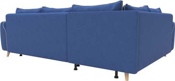 Изображение товара Диван угловой Олмеко Лона (нэви/сильвер)