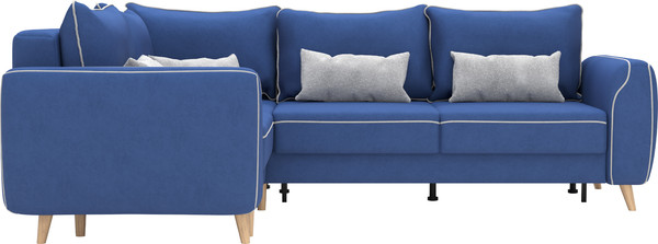 Изображение товара Диван угловой Олмеко Лона (нэви/сильвер)