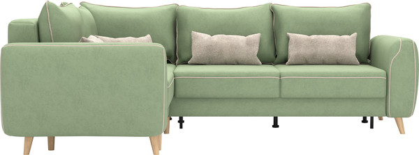 Изображение товара Диван угловой Олмеко Лона (олива/крем)