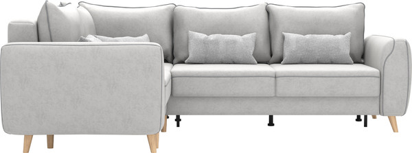 Изображение товара Диван угловой Олмеко Лона (сильвер/уголь)