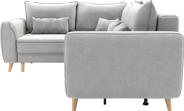 Изображение товара Диван угловой Олмеко Лона (сильвер/уголь)