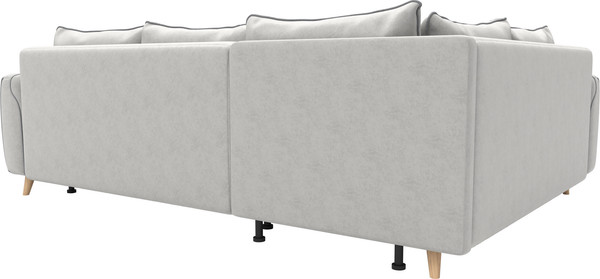 Изображение товара Диван угловой Олмеко Лона (сильвер/уголь)