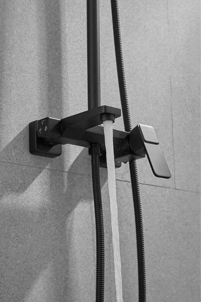 Изображение товара Душевая система со смесителем Shevanik S9736H (черный)