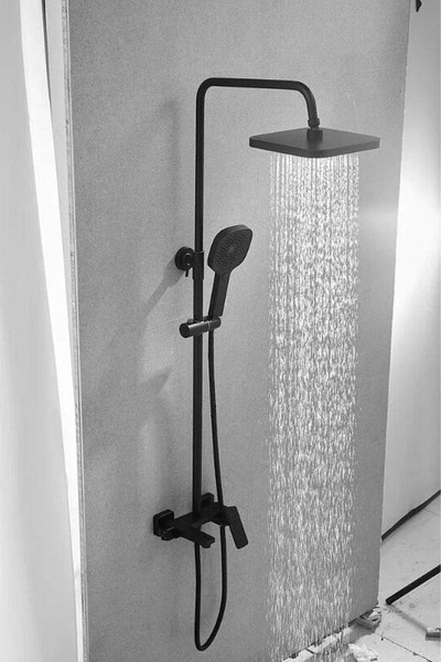 Изображение товара Душевая система со смесителем Shevanik S9736H (черный)