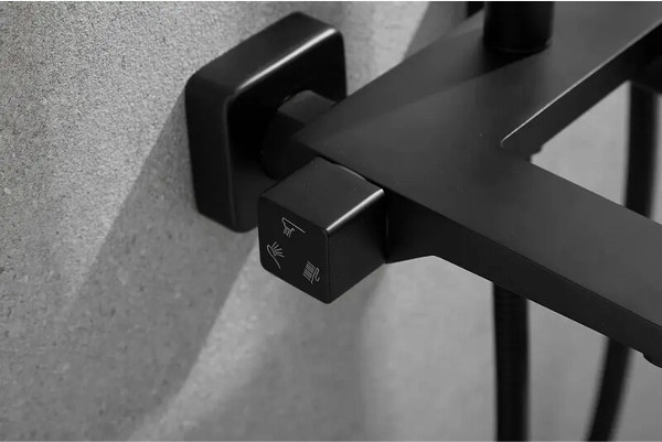 Изображение товара Душевая система со смесителем Shevanik S9736H (черный)