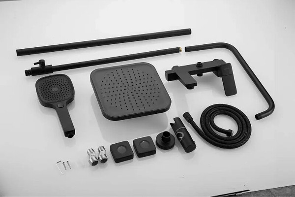 Изображение товара Душевая система со смесителем Shevanik S9736H (черный)