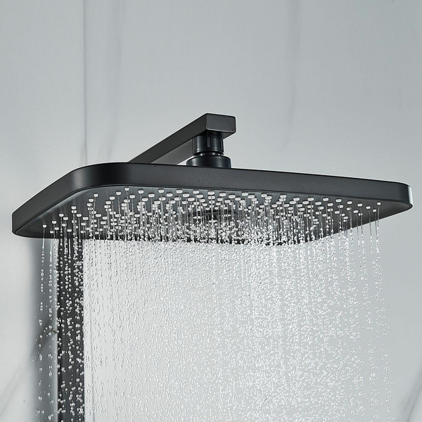 Изображение товара Душевая система со смесителем Shevanik S7036H (черный)