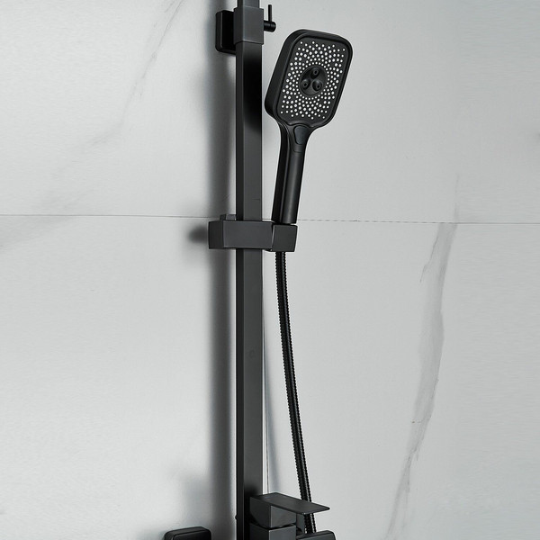 Изображение товара Душевая система со смесителем Shevanik S7036H (черный)