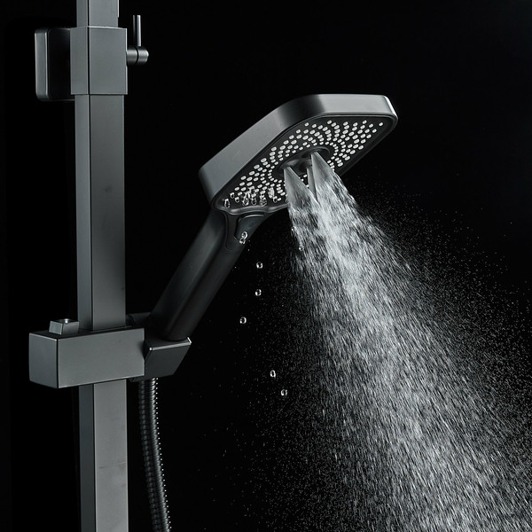Изображение товара Душевая система со смесителем Shevanik S7036H (черный)