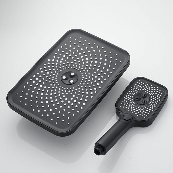 Изображение товара Душевая система со смесителем Shevanik S7036H (черный)