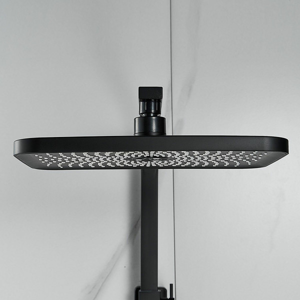 Изображение товара Душевая система со смесителем Shevanik S7036H (черный)