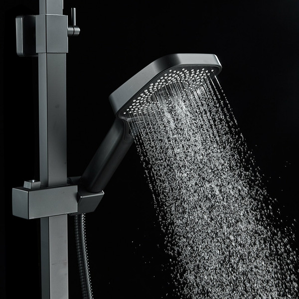 Изображение товара Душевая система со смесителем Shevanik S7036H (черный)
