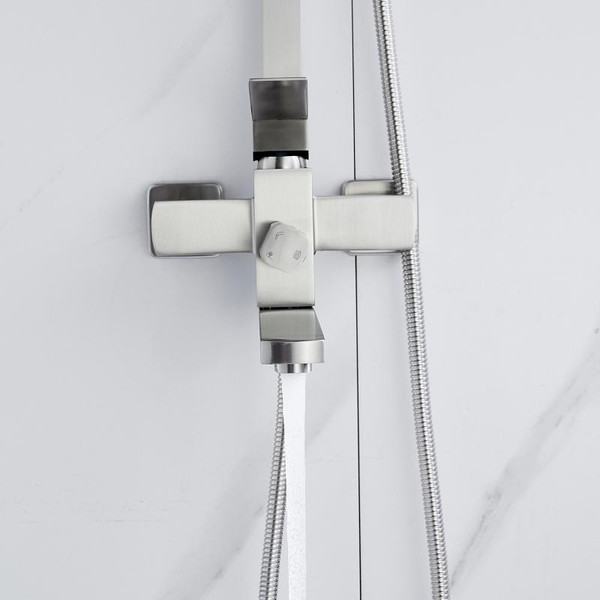 Изображение товара Душевая система со смесителем Shevanik S7036L (сатин)