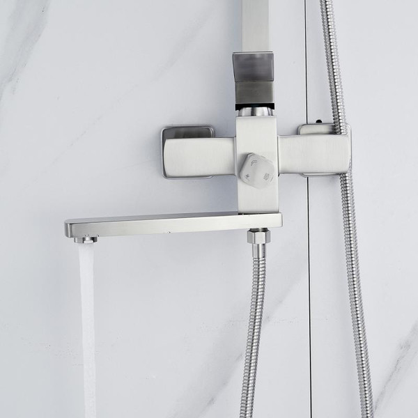 Изображение товара Душевая система со смесителем Shevanik S7036L (сатин)