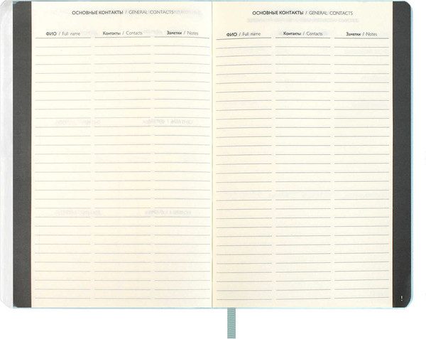 Изображение товара Еженедельник Escalada Буйвол 2026 / 70337 (80л, серый/голубой)